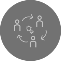 Illustrasjon av personer som har et møte